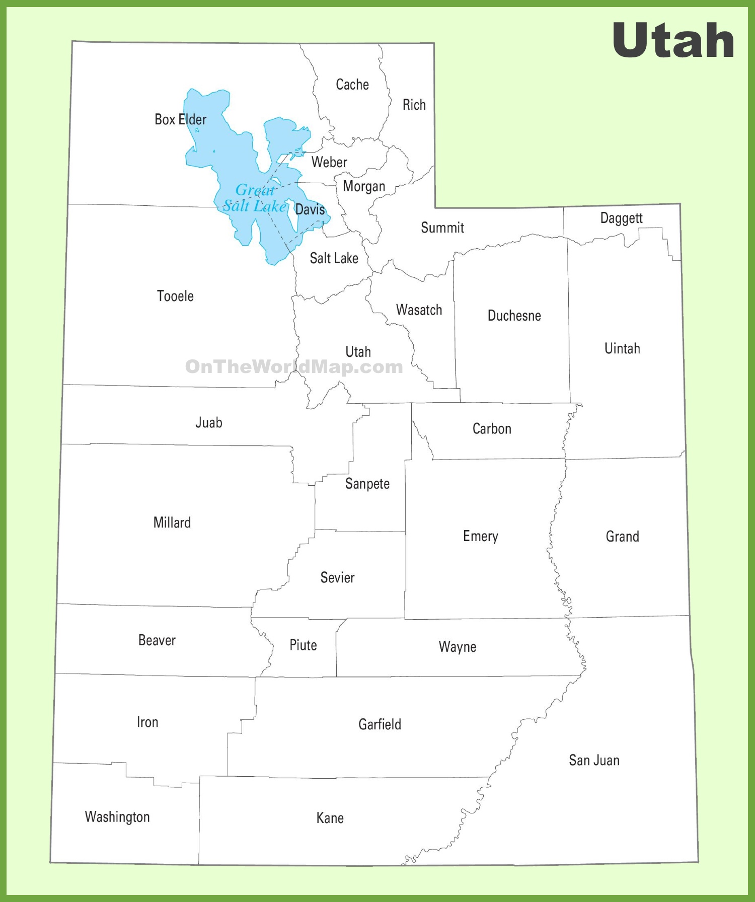 Utah County Map Com Utah County Map 