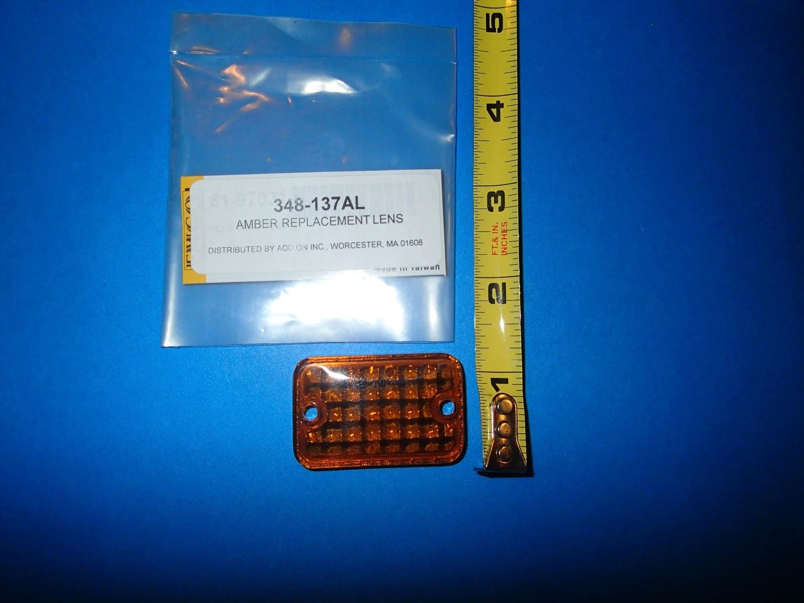 Replacement Lens for Clearance/ Side Marker Light/ Other, 348-137AL