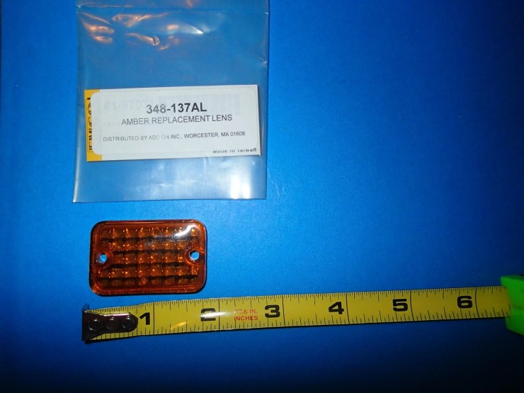 Replacement Lens for Clearance/ Side Marker Light/ Other, 348-137AL