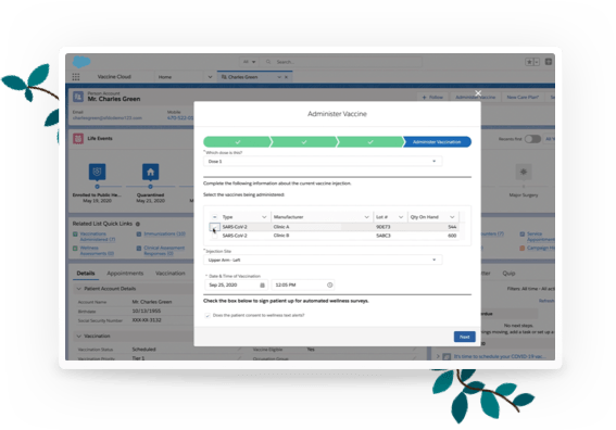 Salesforce Vaccine Workflows