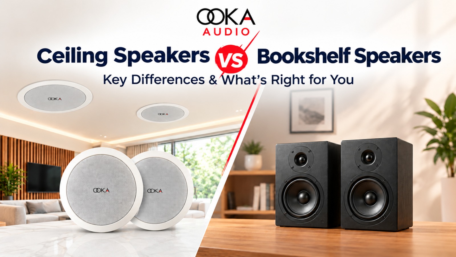 Ceiling Speakers vs Bookshelf Speakers