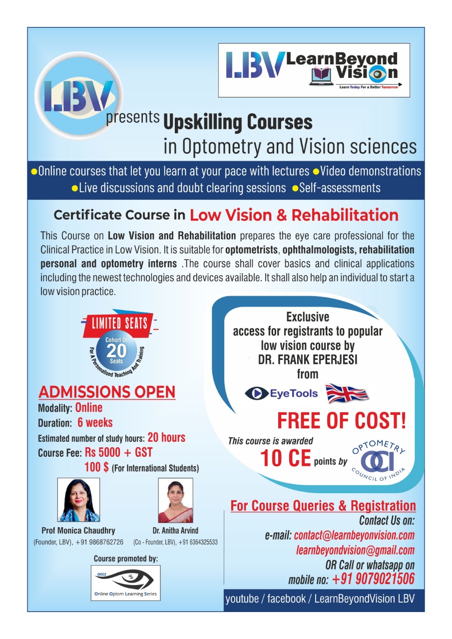 Low Vision and Rehabilitation (LBV and OOLS)