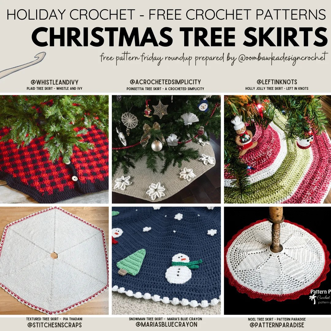 Crochet Tree Skirt Patterns Oombawka Design Crochet