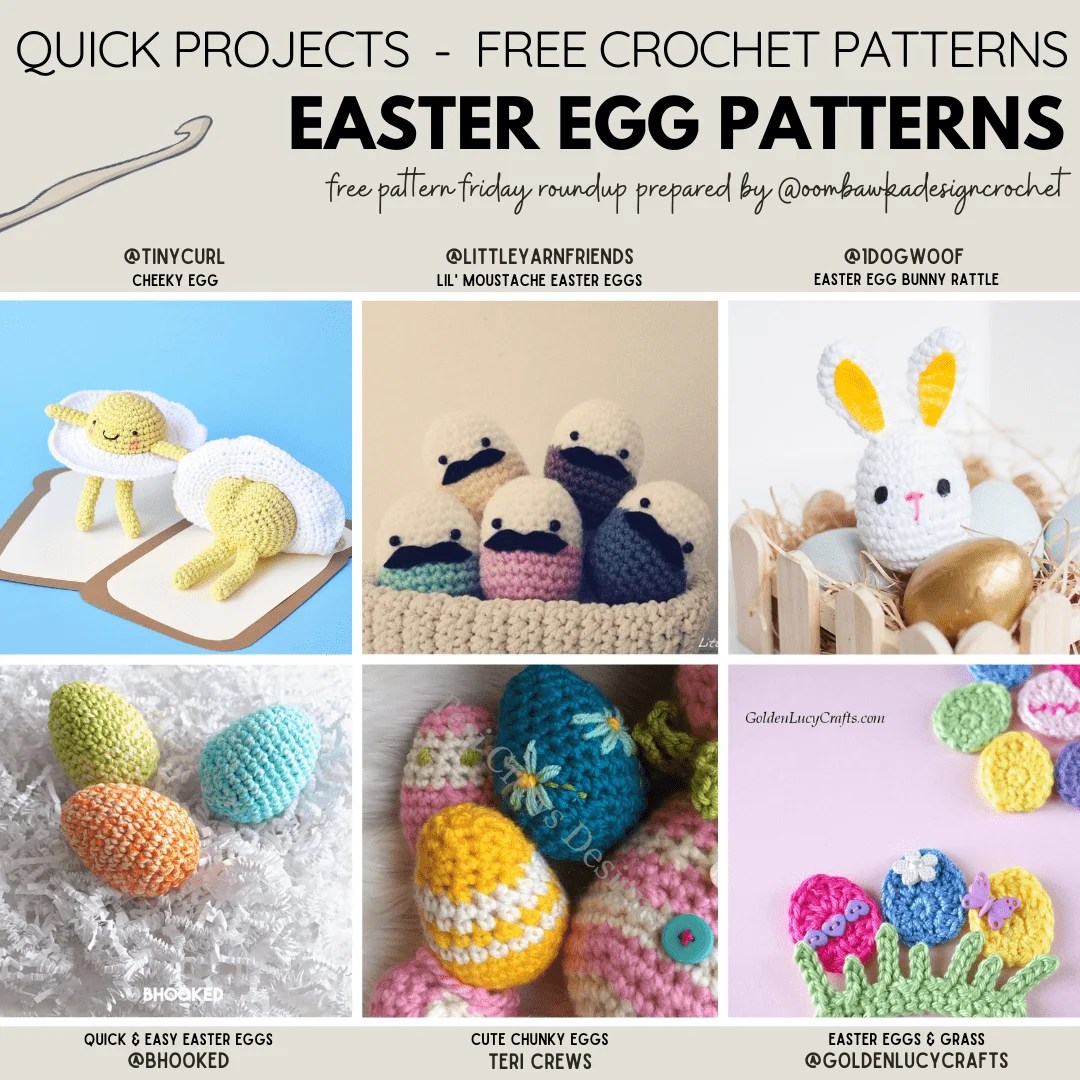 Crochet easter egg patterns