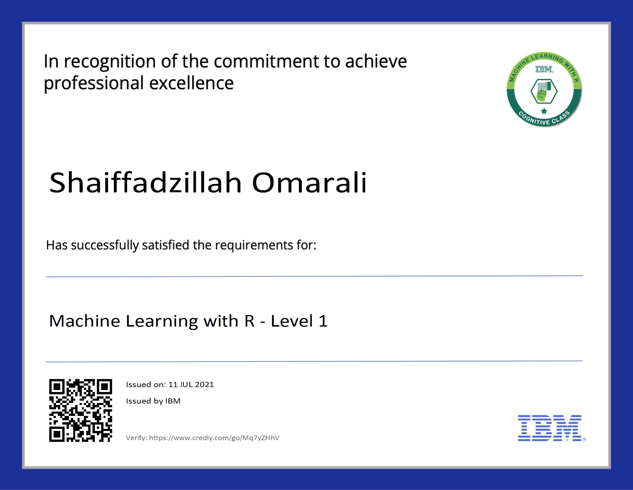 Machine Learning with R (Level 1)