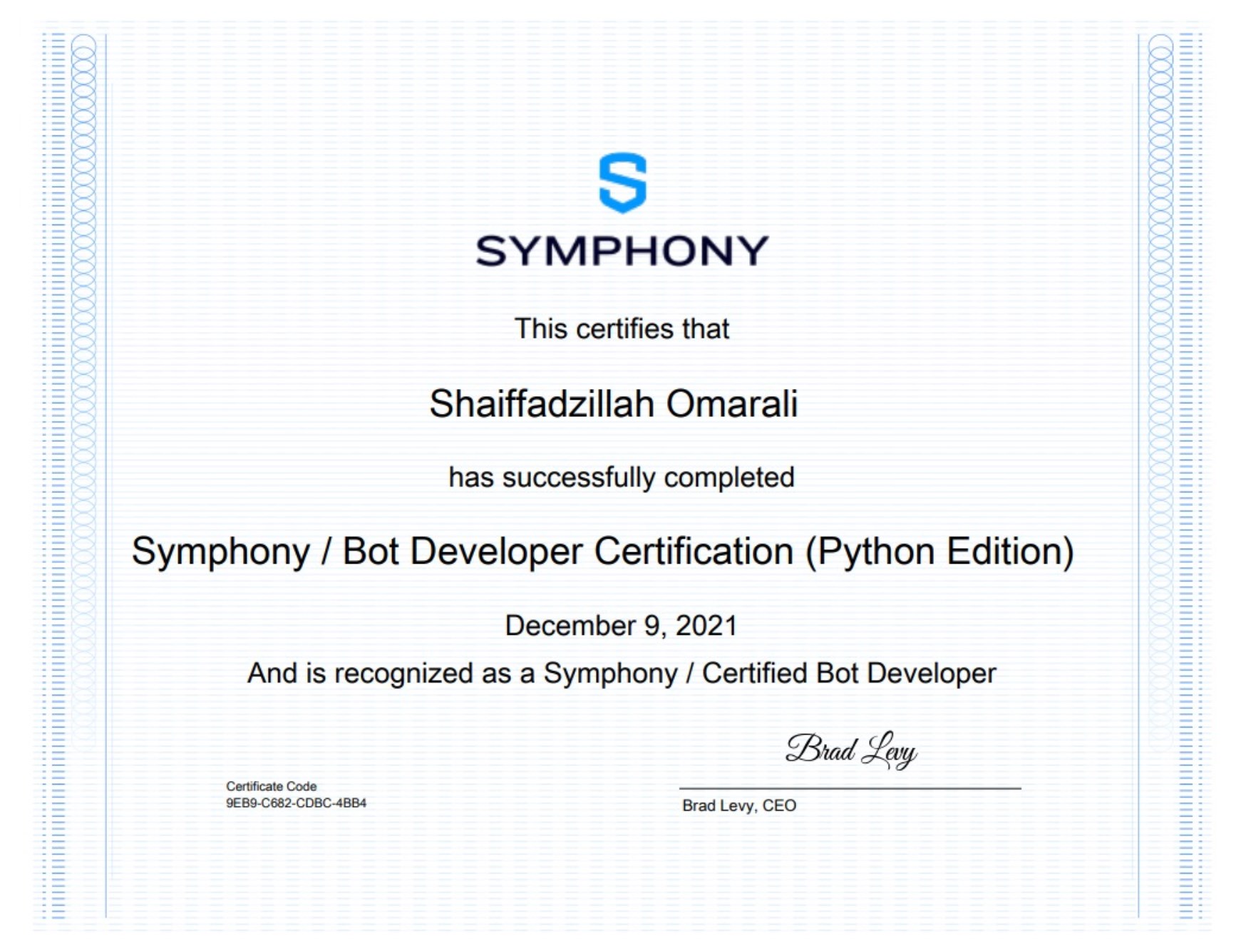 Bot Developer Certification - Python Edition