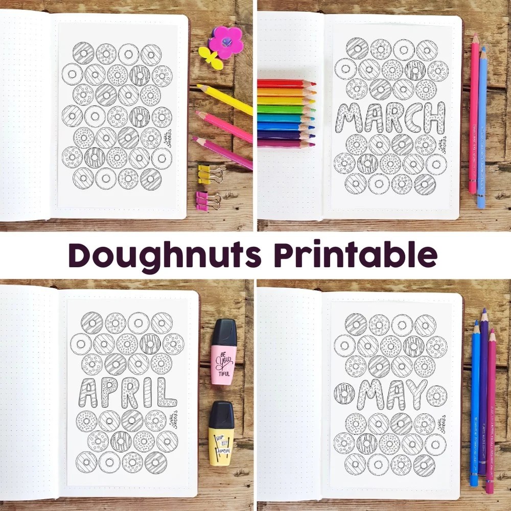 Weekly Planner - Week on Page - Journal Printable - Oops a Daisy UK