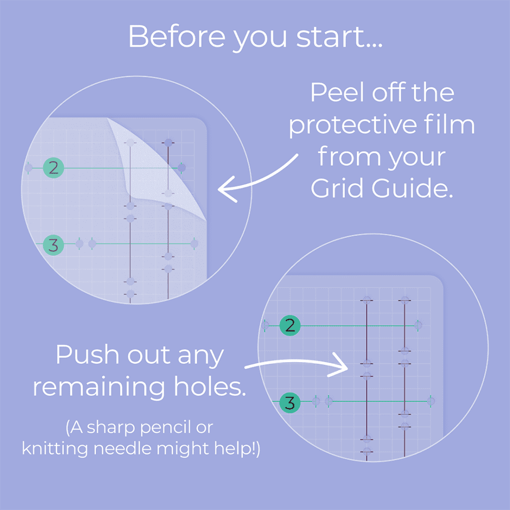 A5 Journal Grid Guide - Oops a Daisy UK