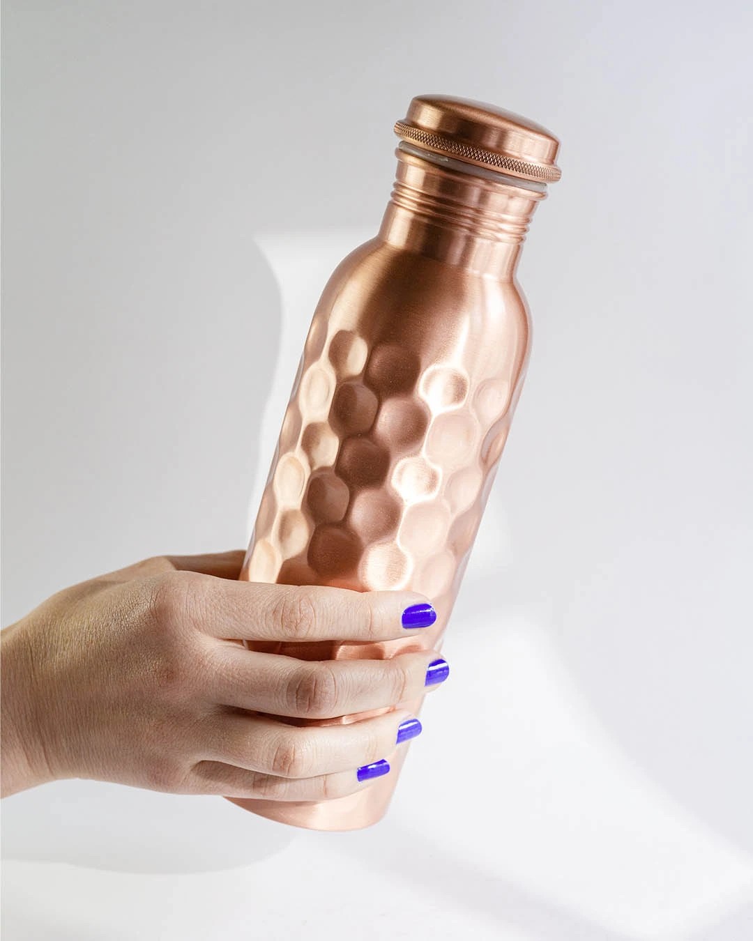 Gehämmerte Kupferflasche – Ayurveda Trinkflasche 800 ml