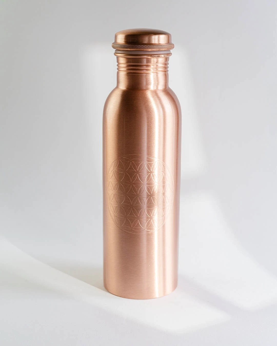 Kupferflasche Blume des Lebens
