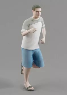Running Man Character Free 3d Model 3ds Max Open3dmodel 16885