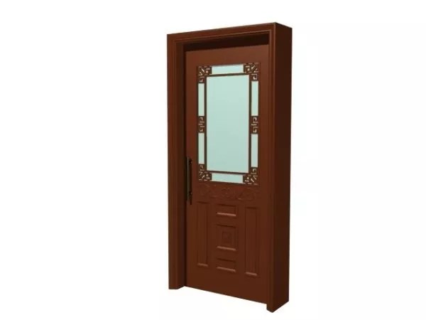Classic Glazed Wooden Door Design Free 3d Model 3ds Max Vray Open3dmodel 209618
