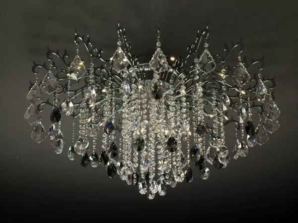 Electric Crystal Chandelier Flush Mount Light Free 3d Model Max Vray Open3dmodel 179524