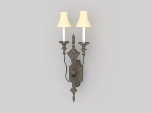 Traditional Style Wall Sconces Free 3d Model Max Vray