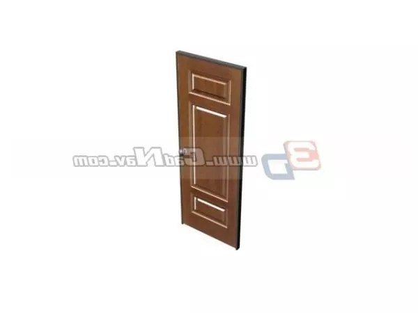 Wood Single Door Design Free 3d Model Max Vray Open3dmodel 211631