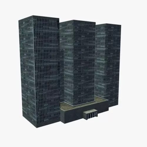 Hi Rise Hospital Building Free 3d Model Obj Stl Open3dmodel 491252