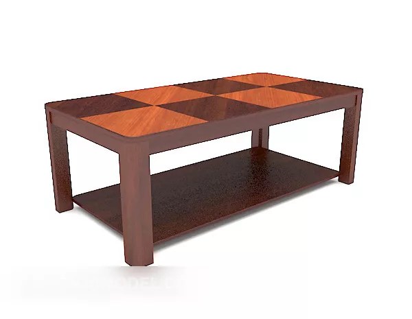 Modern Brown Solid Wood Coffee Table Free 3d Model Max Open3dmodel 520215