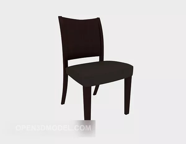Modern Style Simple Solid Wood Dining Chair Free 3d Model Max Open3dmodel 524589