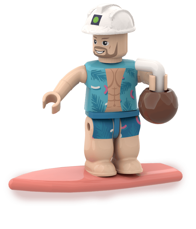 Figurine surfeur