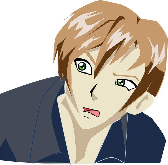 Jun 10, 2016 · below is a list of quirks belonging to characters that i have created for the anime boko no hero academia/my hero academia. Confused Anime Boy - Openclipart