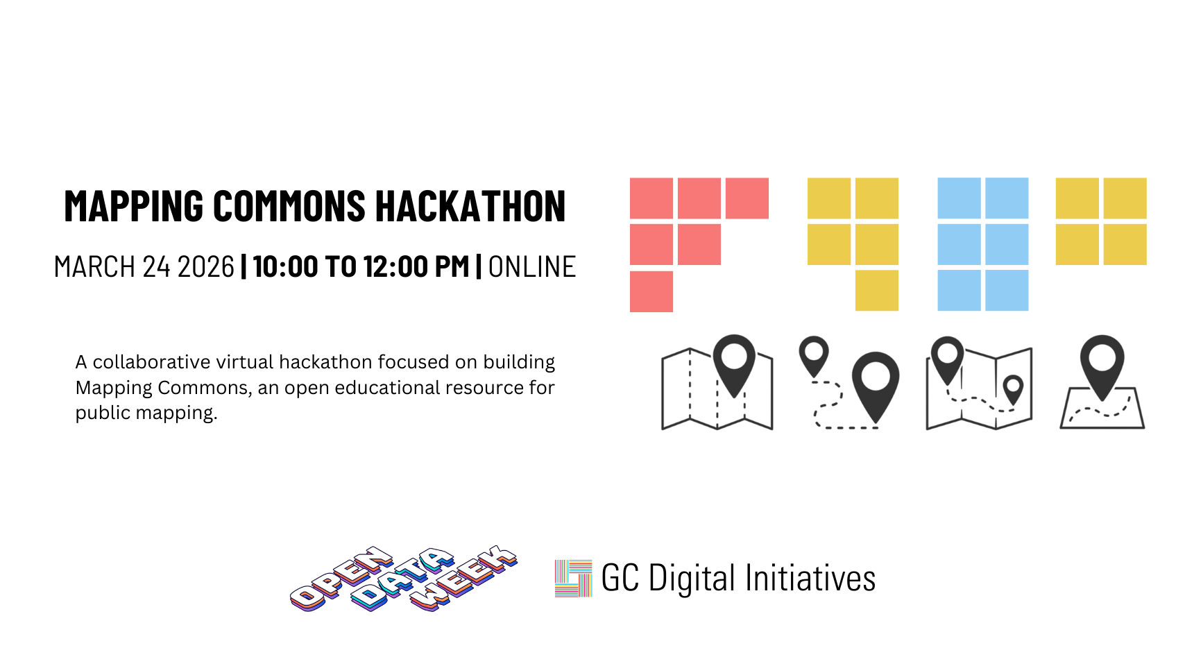 Events For March 24 2026 NYC Open Data Week Mapping Commons Hackathon 