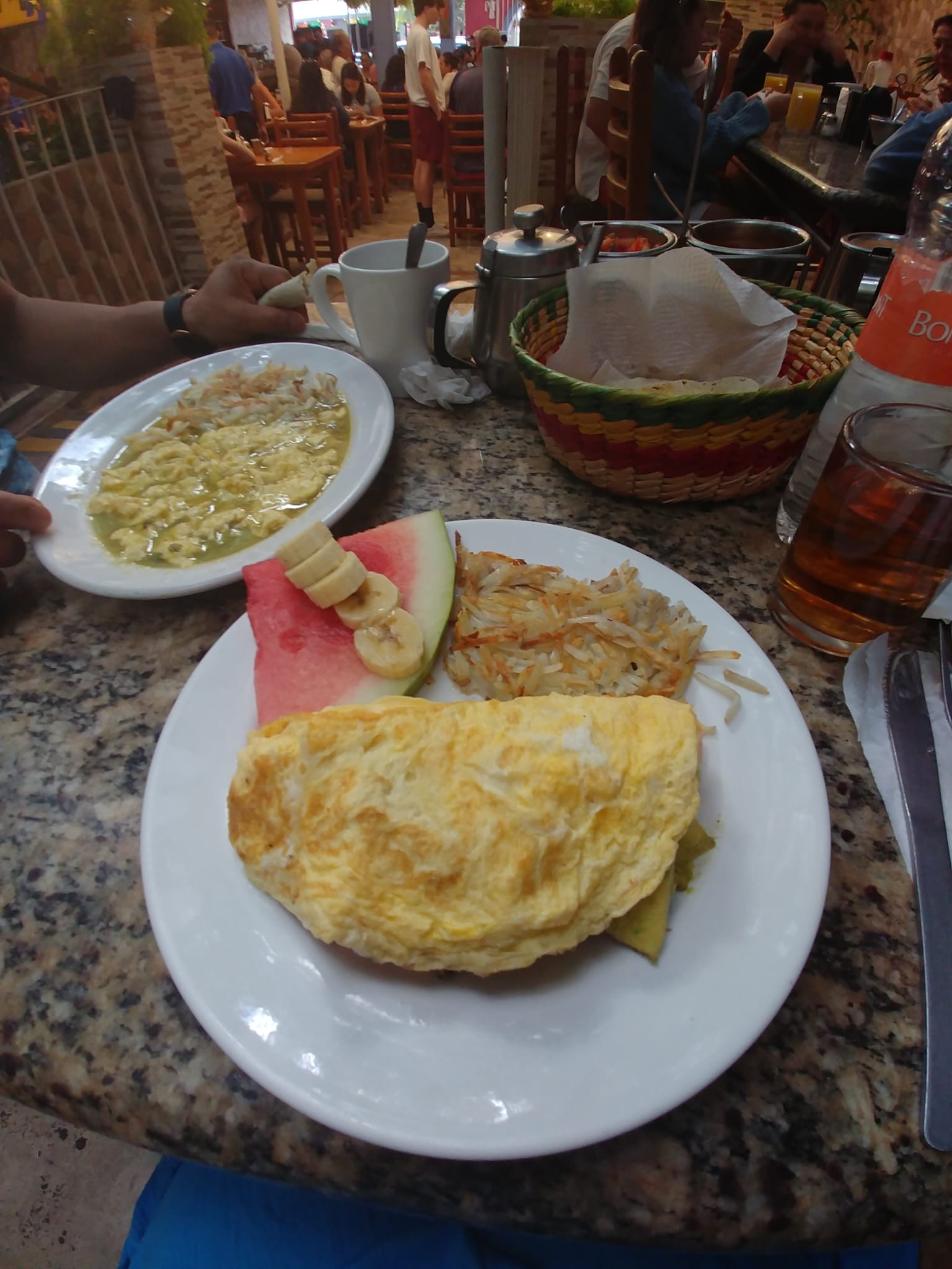Vegetarian Omelette in Mexico.