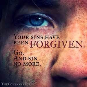Forgiven sins no more go