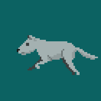 photo Pixel Running Dog Gif pixel wolf opengameart org