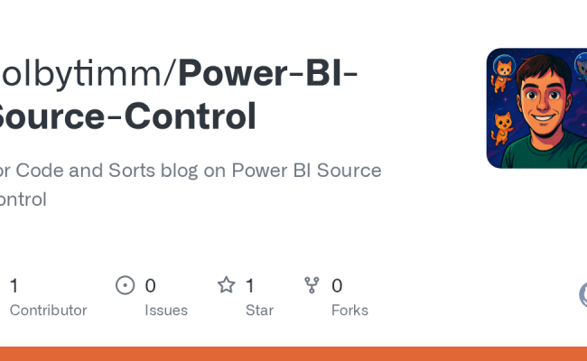 GitHub - Colbytimm/Power-BI-Source-Control: For Code And Sorts Blog On ...