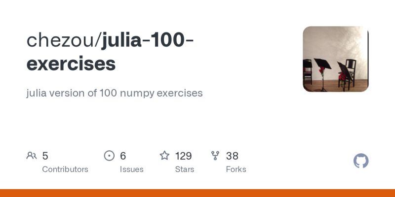 Github Charleshahn Julia Implementation Of 100 Python Exercises This - Mobile Landscape Patterns for Desktop