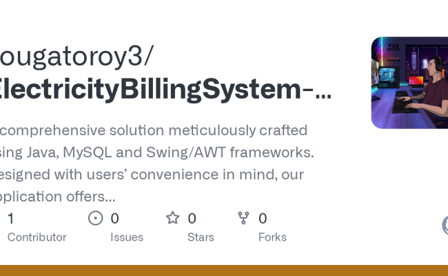 GitHub - Sougatoroy3/ElectricityBillingSystem-JAVA: A Comprehensive ...