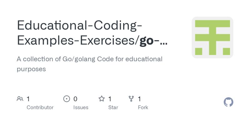 Github Educational Coding Examples Exercises Learn Programming In Go Golang A Rich Guide For - Premium City Photo Gallery - 8K