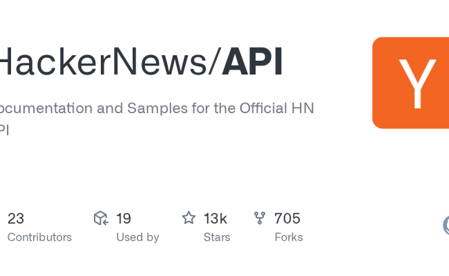 GitHub - HackerNews/API: Documentation And Samples For The Official HN API