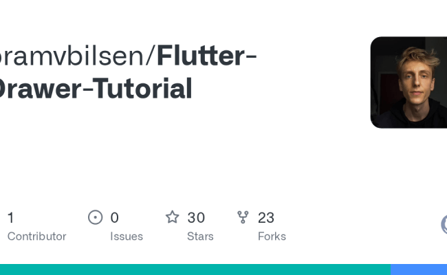 GitHub - Bramvbilsen/Flutter-Drawer-Tutorial