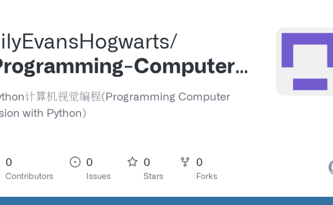 GitHub - LilyEvansHogwarts/Programming-Computer-Vision-with-Python ...
