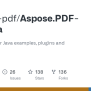 GitHub - Aspose-pdf/Aspose.PDF-for-Java: Aspose.PDF For Java Examples ...