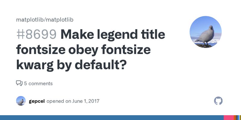Set Legend Title Font Properties Issue 19259 Matplotlib Matplotlib Github - Modern Dark Design - Mobile