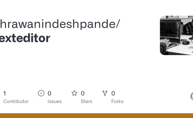GitHub - Shrawanindeshpande/texteditor