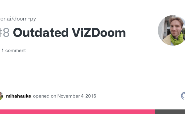 Outdated ViZDoom · Issue #8 · Openai/doom-py · GitHub
