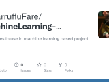 Github Tasarruflufare Machinelearning Learning Templates To Use In