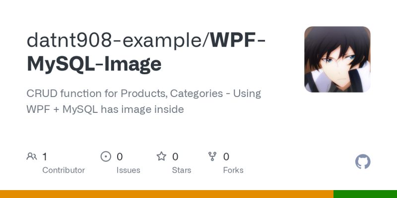 Github Contarna Wpf Mysql Mysql Wpf - Best City Photos in Full HD
