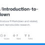 GitHub - M-clark/Introduction-to-Rmarkdown: Workshop To Introduce R ...