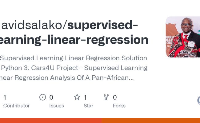 GitHub - Davidsalako/supervised-learning-linear-regression: A ...