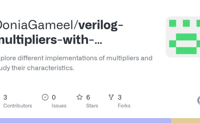 GitHub - DoniaGameel/verilog-multipliers-with-synthesis-and-routing