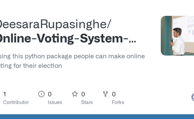 GitHub - DeesaraRupasinghe/Online-Voting-System-Python: Using This ...