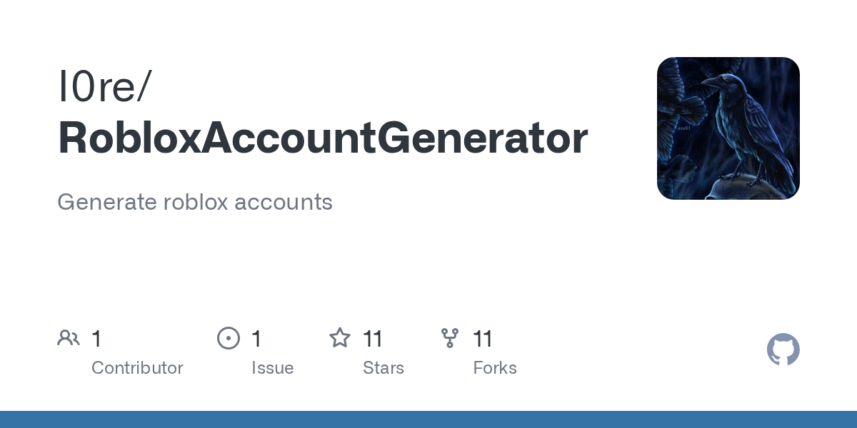 GitHub I0re Generate Roblox Accounts