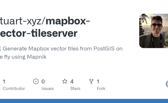 GitHub - Stuart-xyz/mapbox-vector-tileserver: 🗺️ Generate Mapbox Vector Tiles From PostGIS On ...