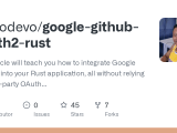 Github Wpcodevo Google Github Oauth2 Rust This Article Will Teach
