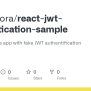 GitHub - JulienMora/react-jwt-authentication-sample: ReactJs Sample App ...