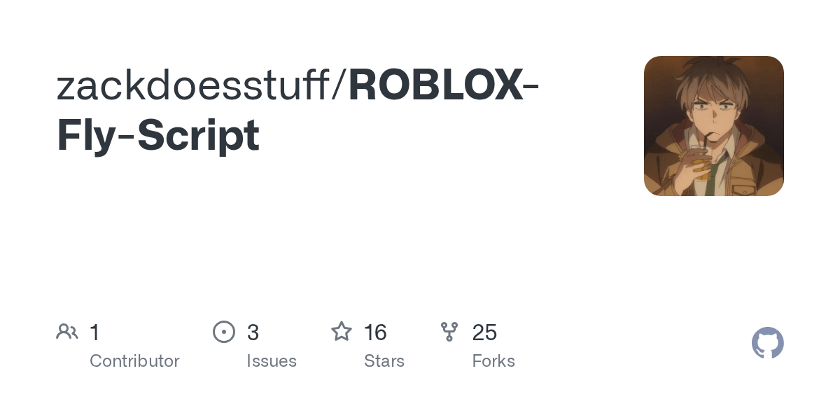 Releases ROBLOX Fly Script GitHub ROBLOX Fly Script